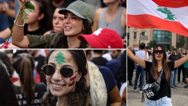 نجوم الفن يدًا بيد إلى جانب المتظاهرين في لبنان‎‎!