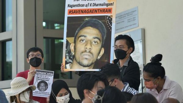Singapore Hangs Mentally Disabled Man for Drug Trafficking Despite Outcry (AFP)