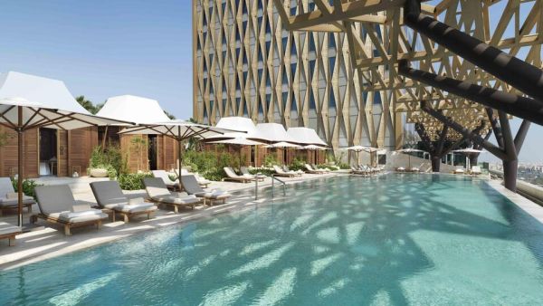 Al Bandar outdoor pool. Four Seasons Hotel Kuwait at Burj Alshaya Recognized as the “Kuwait’s Leading Luxury Hotel” at the World Travel Awards