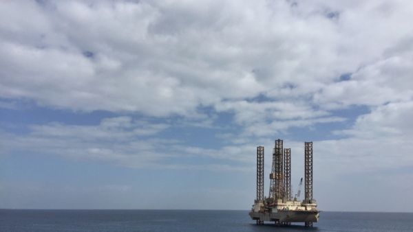 Offshore Jackup Drilling Rig in the Gulf Of Suez.