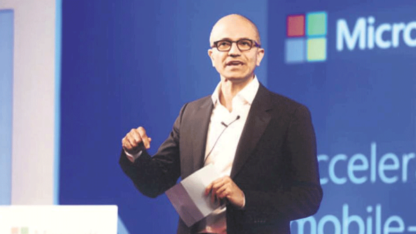 Nadella received a $1 million base salary jump and an increase in stocks.