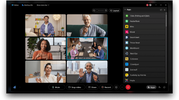 تطبيق Webex من سيسكو. المزايا الجديدة والمبتكرة لتطبيق Webex من سيسكو تعالج تحديات العمل الهجين للمؤسسات من مختلف الأحجام