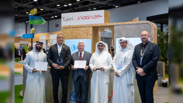 (L-R): Abdulqader Ramkooni - Director of Government Relations, JAGGAER; Hany Mosbeh – Vice President Sales MEA, JAGGAER; Jim Counts – President and CEO, Bridge Medical, Rashed S. AlFadala – General Manager, Bridge Medical; Tallal Al Mutawa – Director of Finance and Administration, Bridge Medical; Darren Martin - Director of Commercial and Group Operations, Bridge Medical. JAGGAER Pens Partnership with Bridge Medical GPO at GITEX
