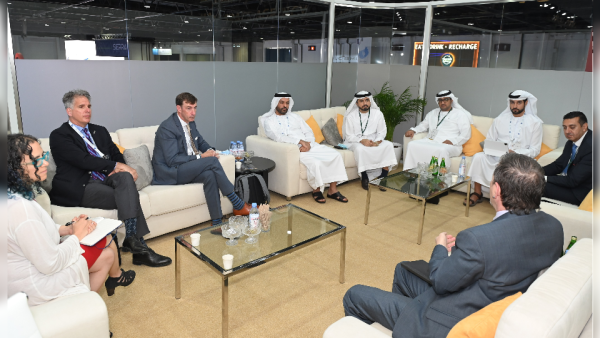 His Excellency Salem Butti Al Qubaisi during the meeting. UAE Space Agency Meets Government, Business Leaders at 72nd International Astronautical Congress