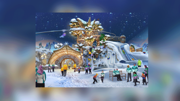The massive snow play park will maintain an inside temperature of -2C, with a snow depth of 500mm. 