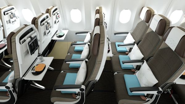  مقصورات حديثة عصرية على امتداد طائرات إبرباص A320/A321 للرحلات الإقليمية تضم مقاعد بمساحة إضافية Extra-spatial Design الجديدة الرائدة في القطاع