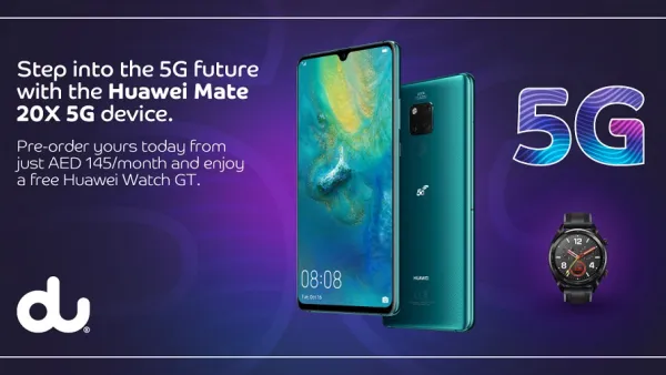 du is inviting new and existing customers to pre-order the 5G-enabled Huawei Mate 20 ahead of the device’s July 18 launch