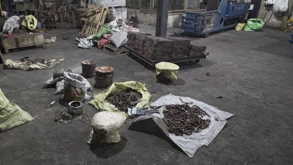 The copper factory in Wellampitiya, a suburb of Colombo, was raided by police in Sri Lanka last night. (Daily News)
