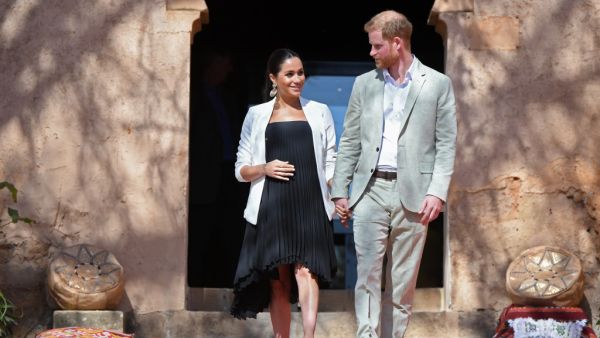 Prince Harry and his wife Meghan, Duke & Duchess of Sussex, visit the Kasbah of the Udayas near the Moroccan capital Rabat. (AFP/ File)