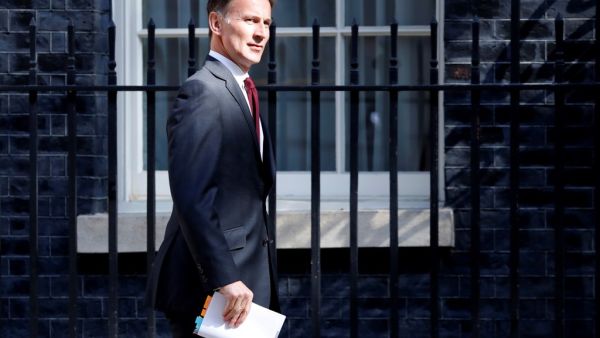 Britain's Foreign Secretary Jeremy Hunt arrives to attend a weekly Cabinet meeting at 10 Downing Street in central London on May 7, 2019. (Tolga AKMEN / AFP)