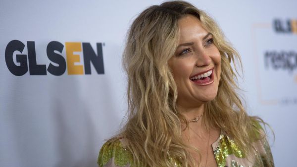 Kate Hudson looks like a ray of sunshine in her golden jumpsuit. (AFP/ File Photo)