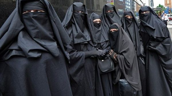 Illustrative photo of Muslim women wearing burqas (AFP/Torsten Blackwood/File)