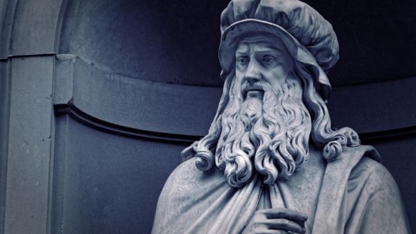 Leonardo da Vinci statue in Italy.  (Shutterstock/ File Photo)