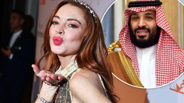 ليندسي لوهان ومحمد بن سلمان