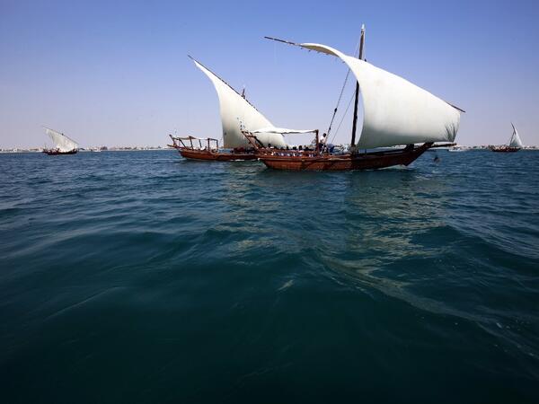 Pearl-diving trips are held annually under the patronage of the Kuwaiti emir in order to keep alive traditions that accompanied the once important national trade of pearl diving, prior to the discovery of oil. Yasser Al-Zayyat / AFP