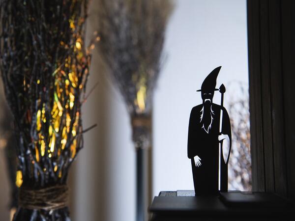 The Wizards is displayed at the HEX!, a museum of Witch Hunt, on October 1, 2020 in Ribe, Denmark. Located in the home of a former witch hunter, the Hex! Museum of Witch Hunt sheds light on how a fear of witches led to persecutions that swept across Denmark and Europe in the 16th and 17th centuries. Jonathan NACKSTRAND / AFP