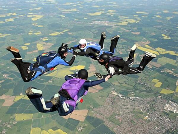 Skydiving is probably the ultimate thing to do if you want to get your heart pumping fast! (pinkyhasabrain)