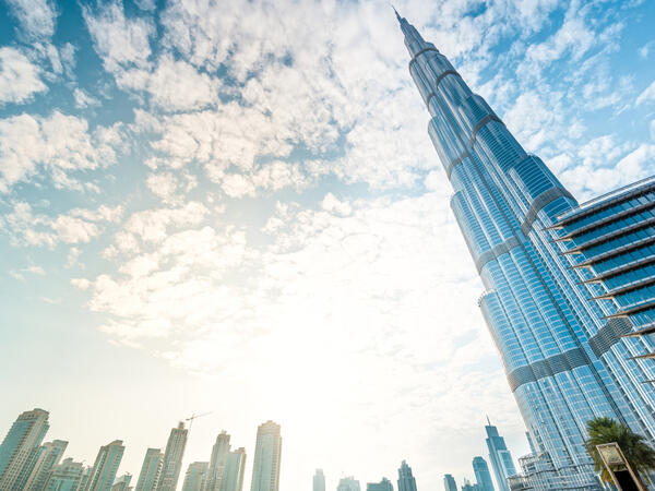 Burj Khalifa in Dubai, vanishing in blue sky. It is tallest structure in world since 2010, 829.8 metres (Shutterstock/File Photo)