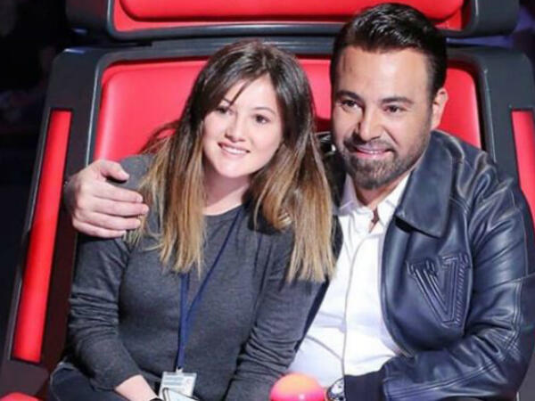 Assi El Hallani' s daughter Dana attended one of the Voice Arabia's primes this year