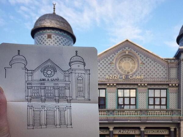 The Aziziye Mosque in Stoke Newington (Twitter)