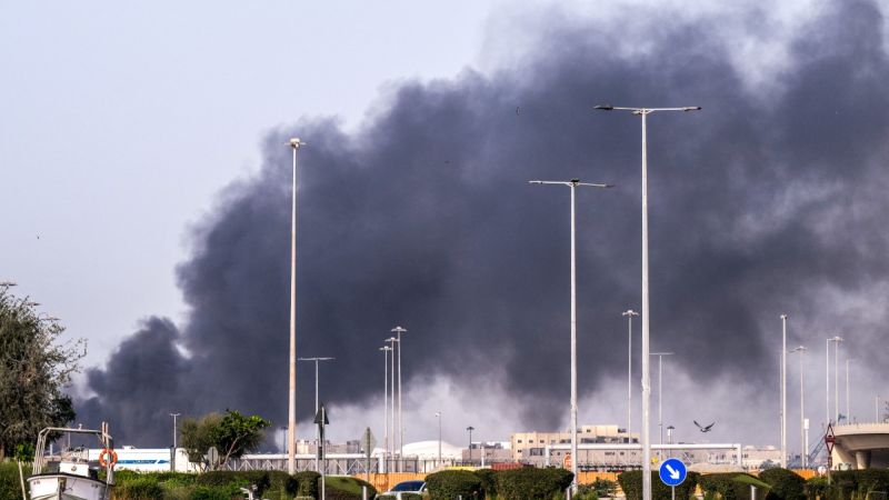 albawaba.com - Sally Shakkour - Iranian drone debris causes fire at oil industry site in the UAE