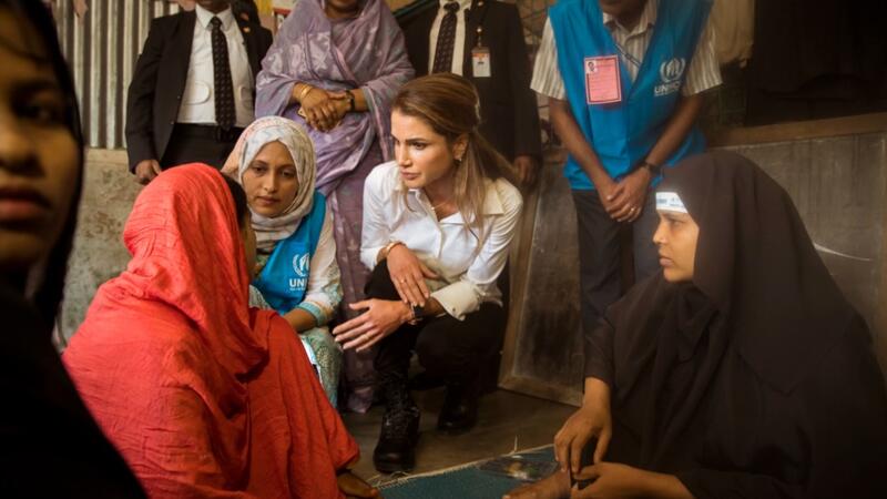 Queen Rania’s visit to Bangladesh coincides with a high-level pledging conference taking place in Geneva on Monday, aiming to mobilize international resources for the Rohingya Refugee Crisis Response Plan (Twitter)