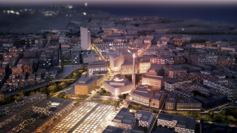 Artists' rendering of the re-imagined Duqm, Oman (SOM)