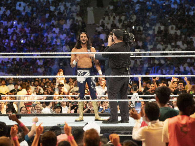 Mansoor Al-Shehail in the ring. (AN photo by Ziyad Alarfaj)