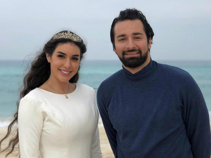 Adham and  Dalida in Hikayati Source ahmedhatemomar Instagram