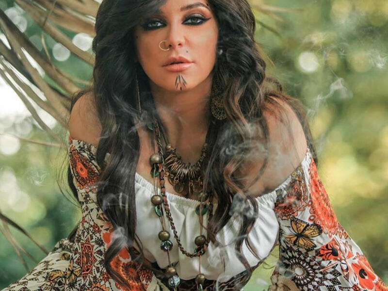 In her latest photos Fawakherji appeared in bright colored clothes and wavy hair Source sulaffawakherji Instagram