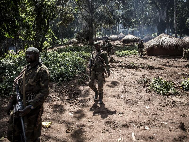 For the last three weeks the FARDC have been fighting in an offensive operation against a militia in the Wago Forest in the Djugu district of Ituria Province. Attacks by this militia and inter-communal fighting between the Lendu and Hema communities have displaced over 300,000 people so far. John WESSELS / AFP 