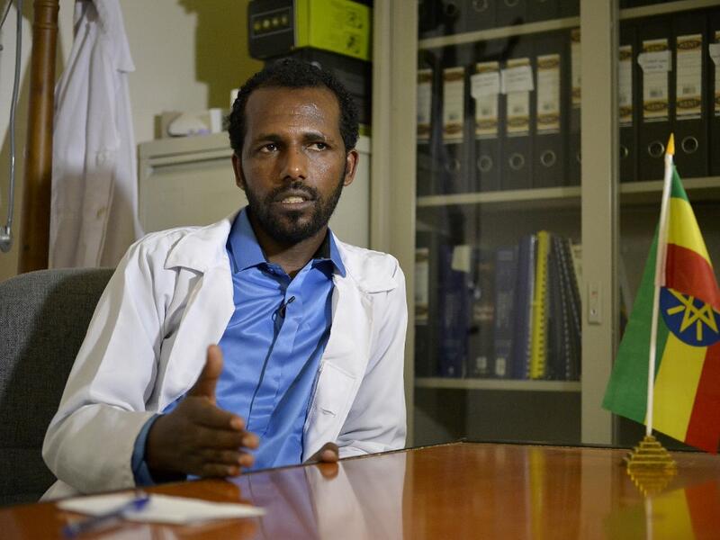Welday Hagos, director of the Substance Rehabilitation Centre, the only facility in Ethiopia that offers long-term drug and alcohol addiction treatment, gives an interview to AFP in Mekele on July 4, 2019. MICHAEL TEWELDE / AFP