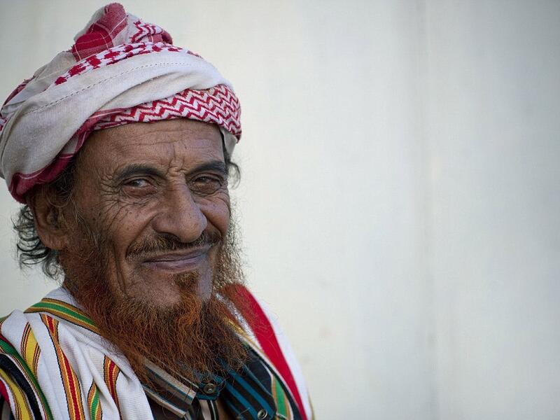  The villages are led by headsmen, usually elderly men such as this man. He has dyed his beard red to show devotion to Islam (dailymail.co.uk)
