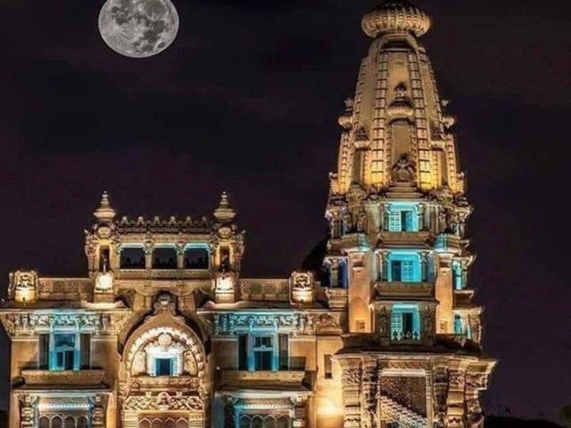 One of Cairo's neighborhoods is the Palace of the Baron, the only palace in the world that is not absent from the sun (Twitter)