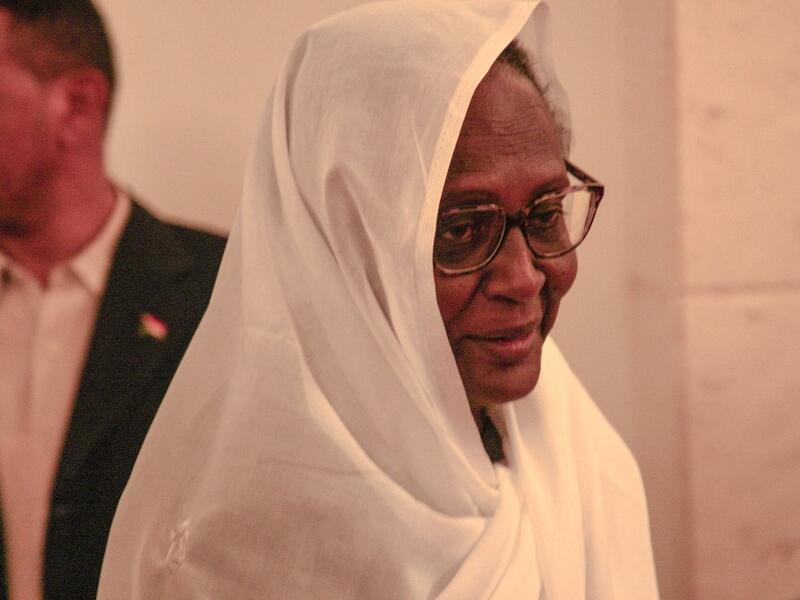 Sudan's new Forein Minister Asma Mohamed Abdalla, the first ever female foreign minister in the country (AFP)