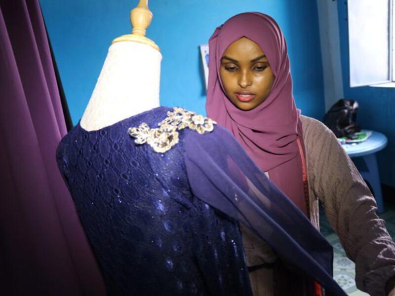 Designer Hawa Adan Hassan (Twitter)