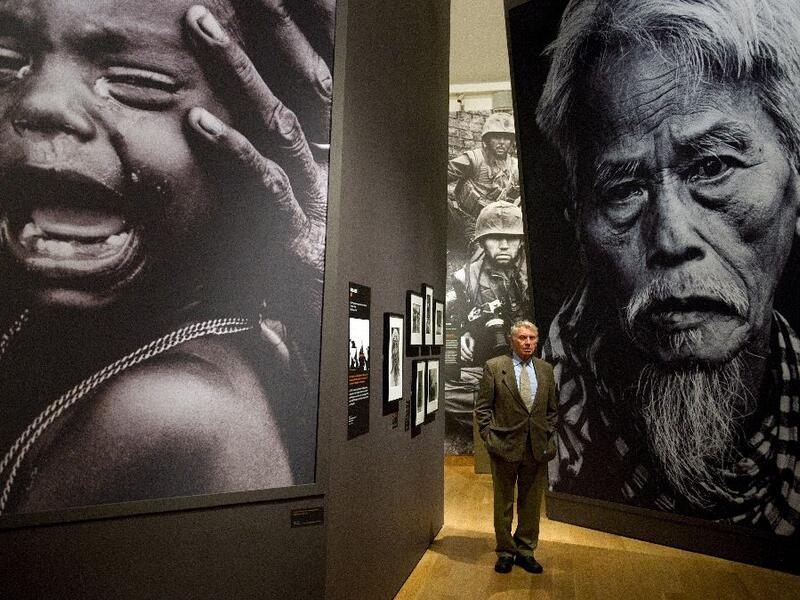 Don McCullin said he wanted to show the eyes of his subjects (AFP Photo/LEON NEAL)