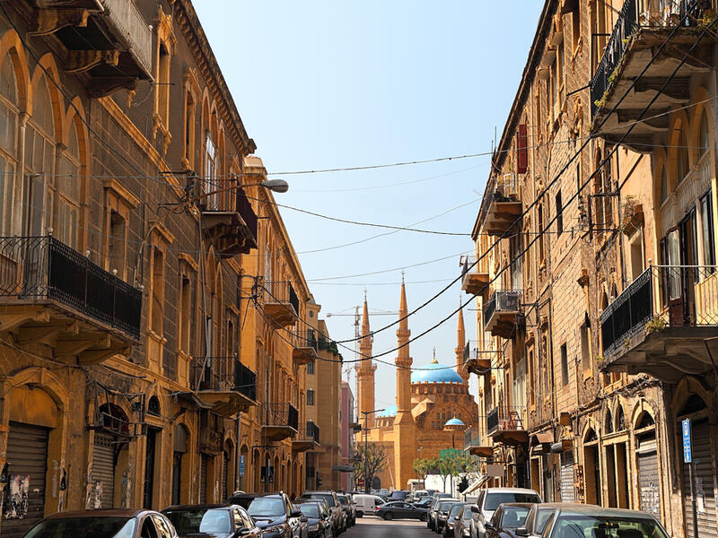 Gemmayzeh looking towards downtown, Beirut (Shutterstock)	
