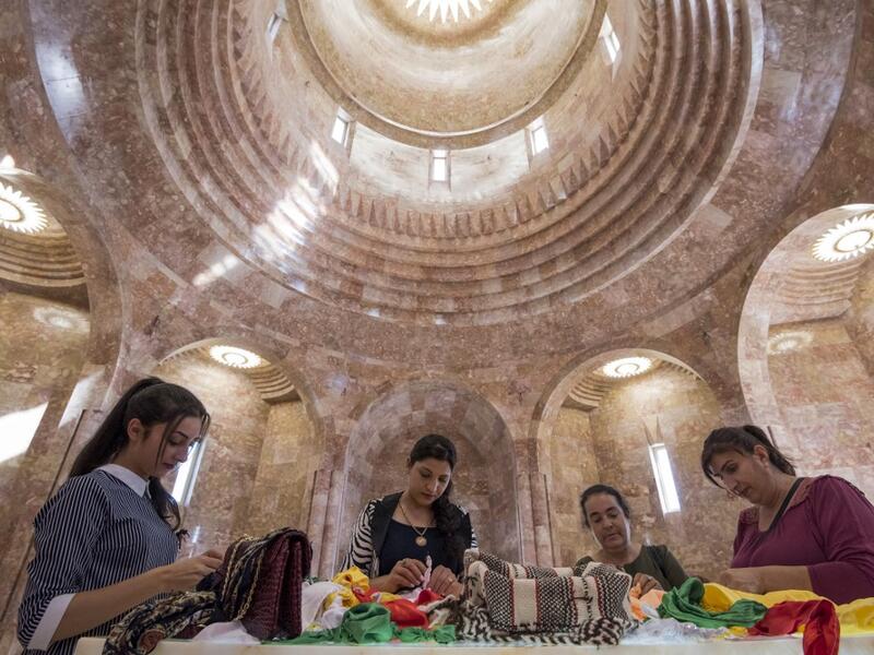 An ancient ethnic group much persecuted for their faith, Yazidis have found a safe haven in the ex-Soviet Caucasus country and have built this gleaming white temple surrounded by a rose garden. Yazidis have a community of around 35,000 in Armenia, where they are able to freely practise their religion. They also live in Syria, Turkey and Iraq.  KAREN MINASYAN / AFP