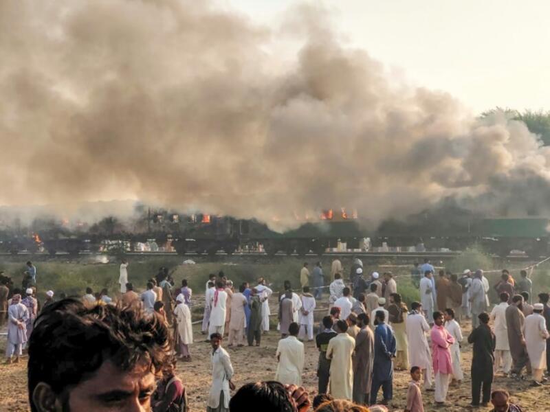 Fire erupted on board a passenger train leaving over 70 people killed. (AFP/ File Photo)