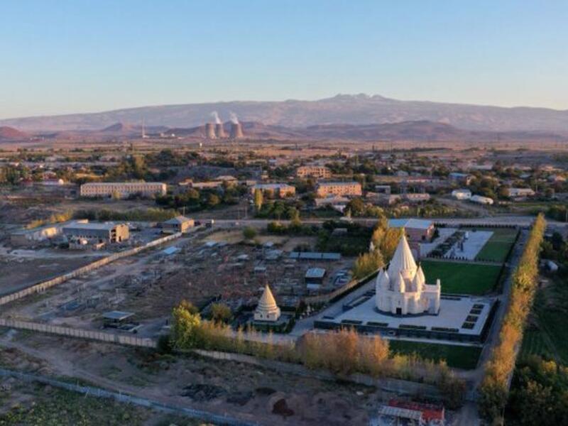 Yazidi temple in Aknalich, Armenia (Twitter)