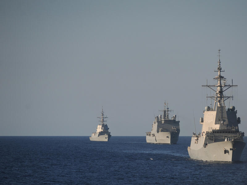 Some navy ships in the pacific ocean. (Shutterstock/ File Photo)