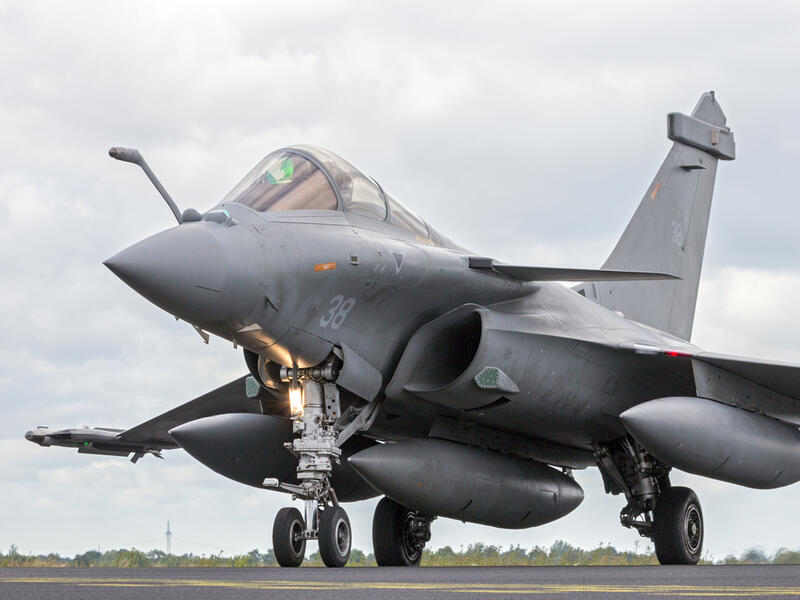 French Air Force Dassault Rafale during the NATO Tiger Meet at Schleswig-Jagel airbase. (Shutterstock/ File Photo)