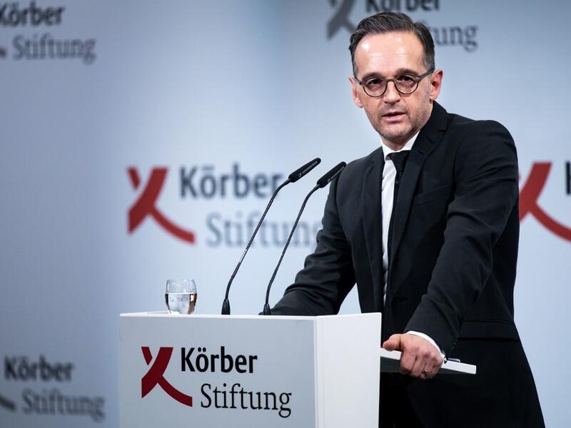 German Foreign Minister Heiko Maas speaks at the "Berlin Foreign Policy Forum" in Berlin, on November 26, 2019. Bernd von Jutrczenka / dpa / AFP