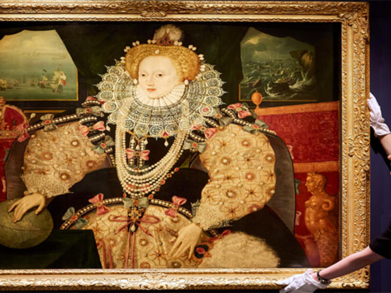 The life-sized portrait, which celebrates the 1588 defeat of the Spanish Armada, was being sold by the descendants of Francis Drake. (AFP/ File Photo)