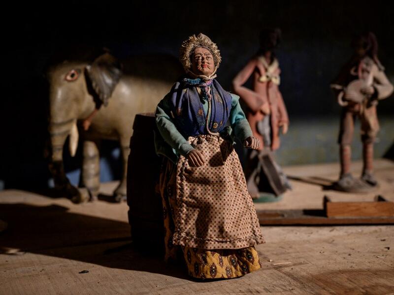 Nativity figures ready to be positioned are pictured for the "Presepio of Cavallermaggiore", a 300sqm Christmas Nativity crib in the Oratorio San Michele, are pictured at its 43rd edition on December 20, 2019 in Cavallermaggiore, near Cuneo, Northwestern Italy. The "Presepio" is made by ten volunteers who every year spend 3 months to build a new edition with hundreds of figures. MARCO BERTORELLO / AFP