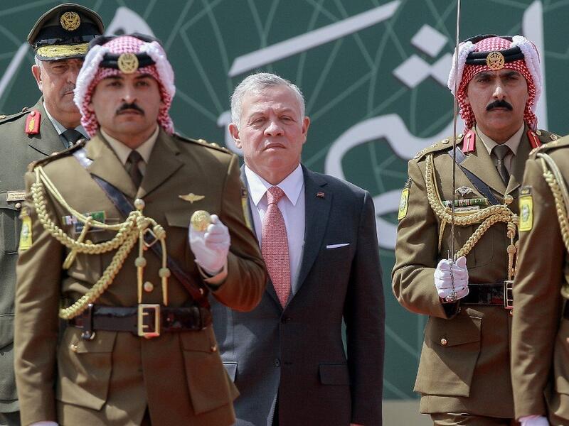 Jordan’s King Abdullah II during a ceremony held in Amman on May 25, 2019, to celebrate the country’s 73rd Independence Day. (AFP/ File Photo)