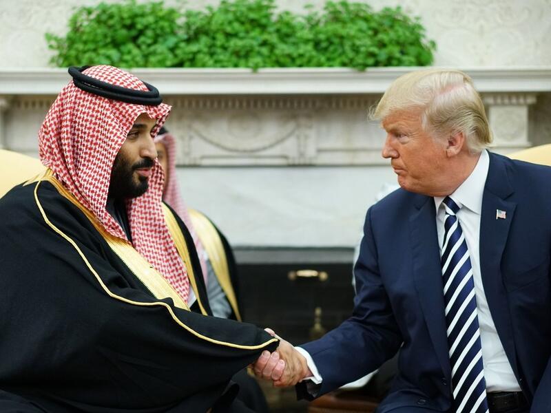President Donald Trump and Saudi Crown Prince Mohammad Bin Salman. (AFP/ File Photo)