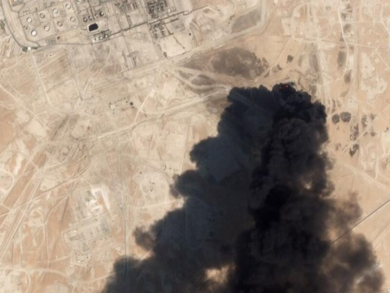 Houthi forces attacked "Aramco (facilities) in Jizan, Abha and Jizan airports, Khamis Mushait base and vital targets deep inside Saudi Arabia with a large number of missiles and drones. (AFP)