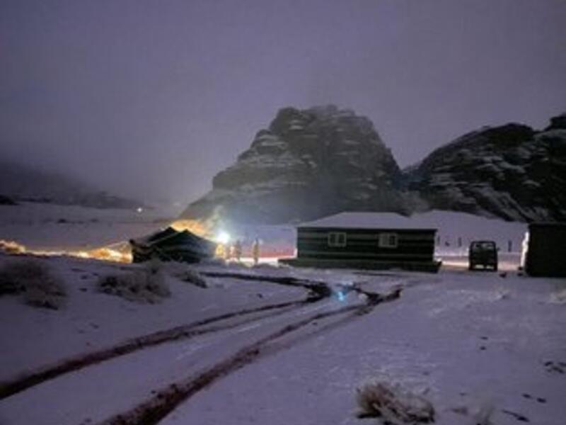 Skiing Attracts Saudis to Tabuk. (Twitter)